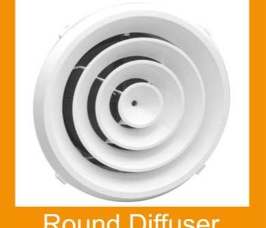 Round ceiling diffuser