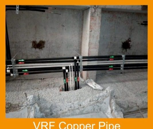 VRF refrigerant copper piping installation