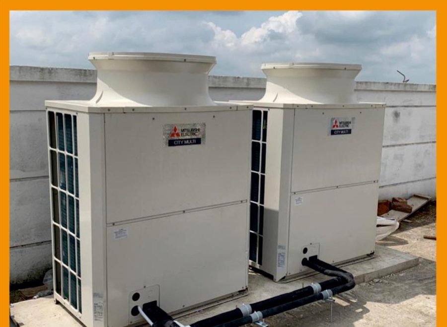 Mitsubishi Electric VRF outdoor unit, top discharge