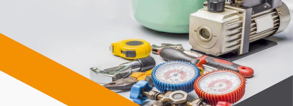 Professional HVAC installation tools and gauges used by our technicians